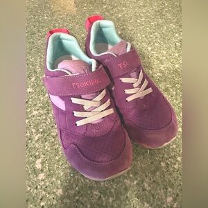 Tsukihoshi Little Kids 12.5 Racer Washable Sneakers Purple Lavender Gently Used